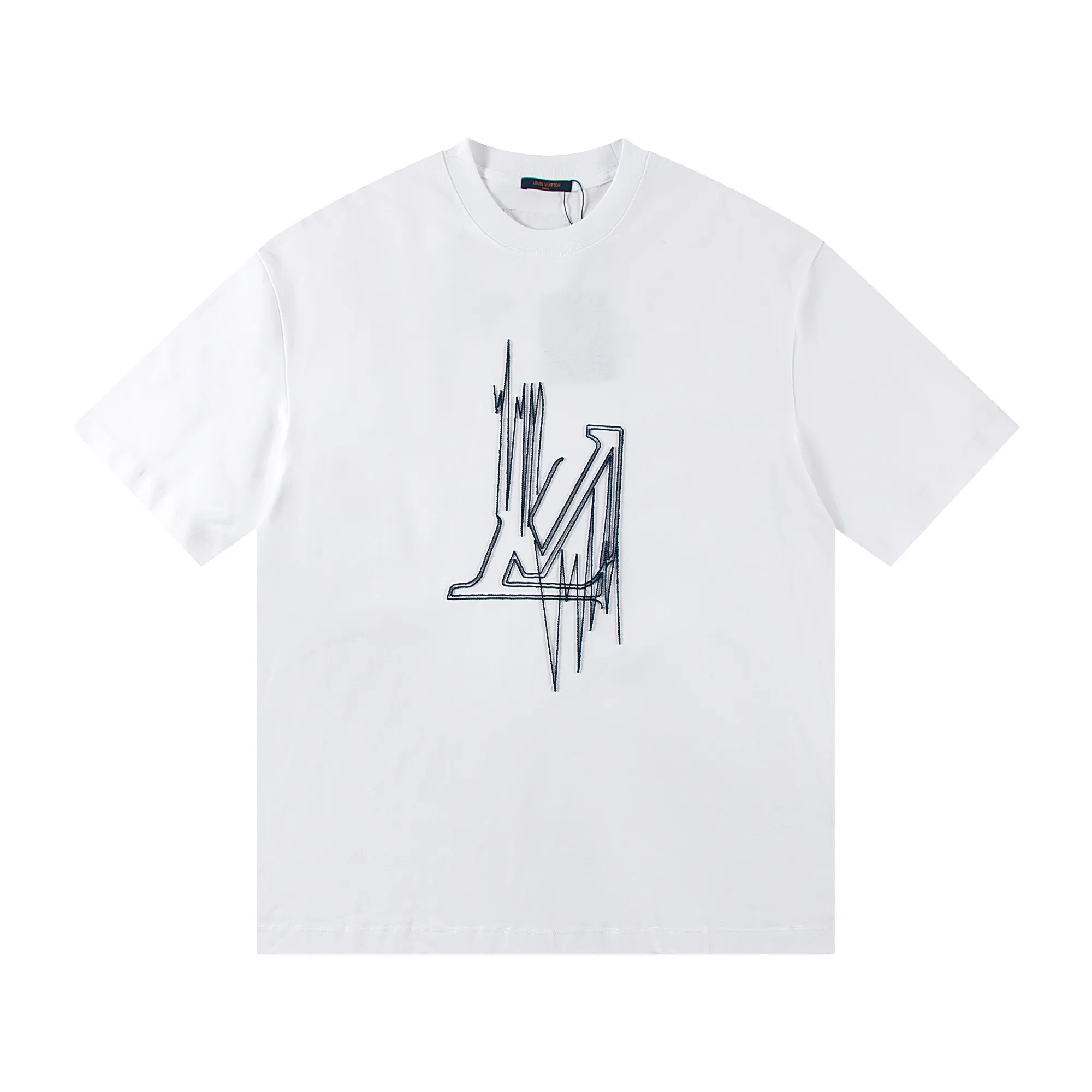 🅿️160 Style: 2026 new Louis Vuitton short-sleeved T-shirt Material: High version 300g double yarn combed cotton Size: S～XL Color: black white Style number: H2003